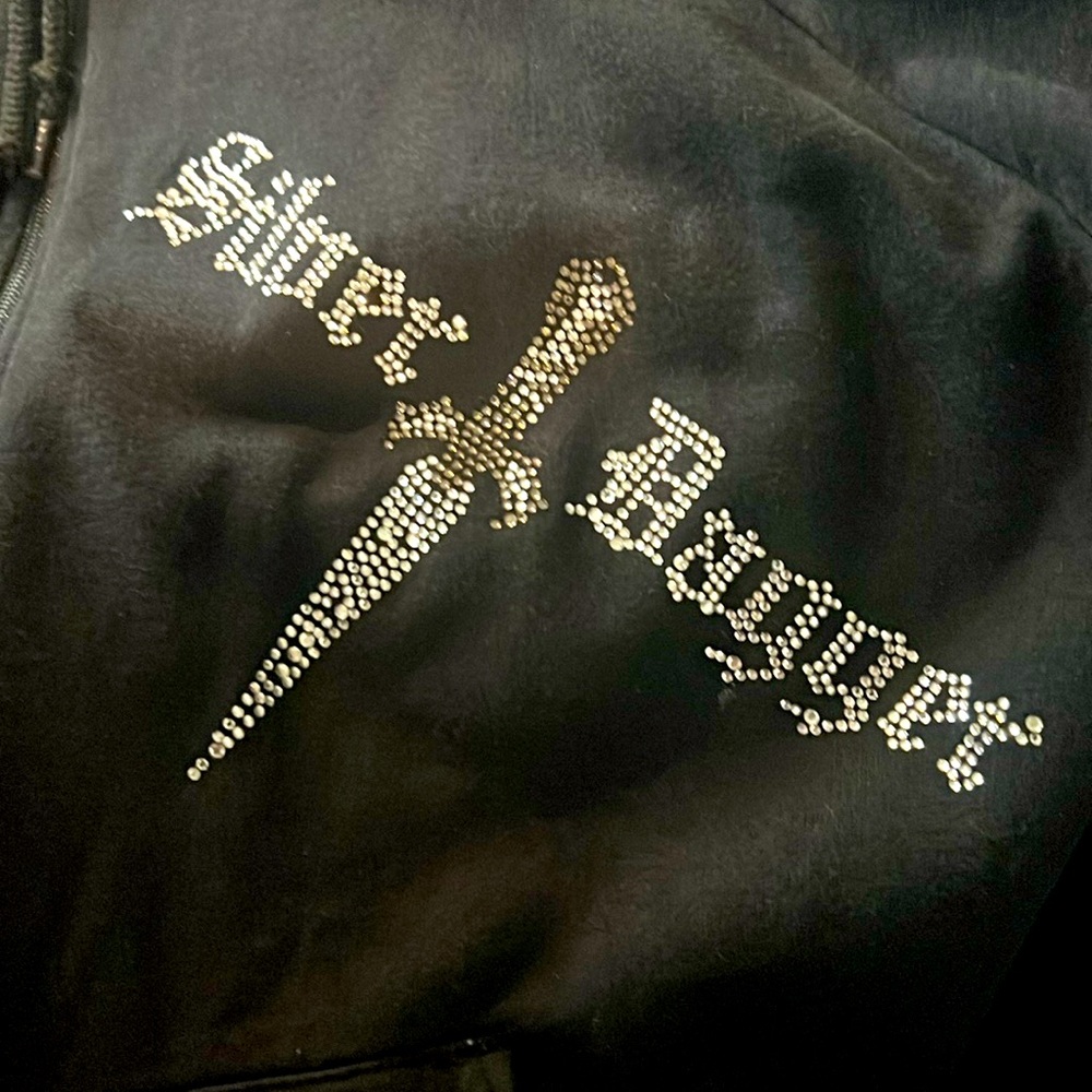 Swarovski Skull Hoodie Men’s Size M Unisex